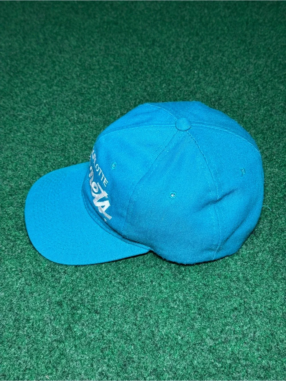 Charlotte Hornets Script Sports Specialties Snapback Vintage Hat 90s Wool NBA